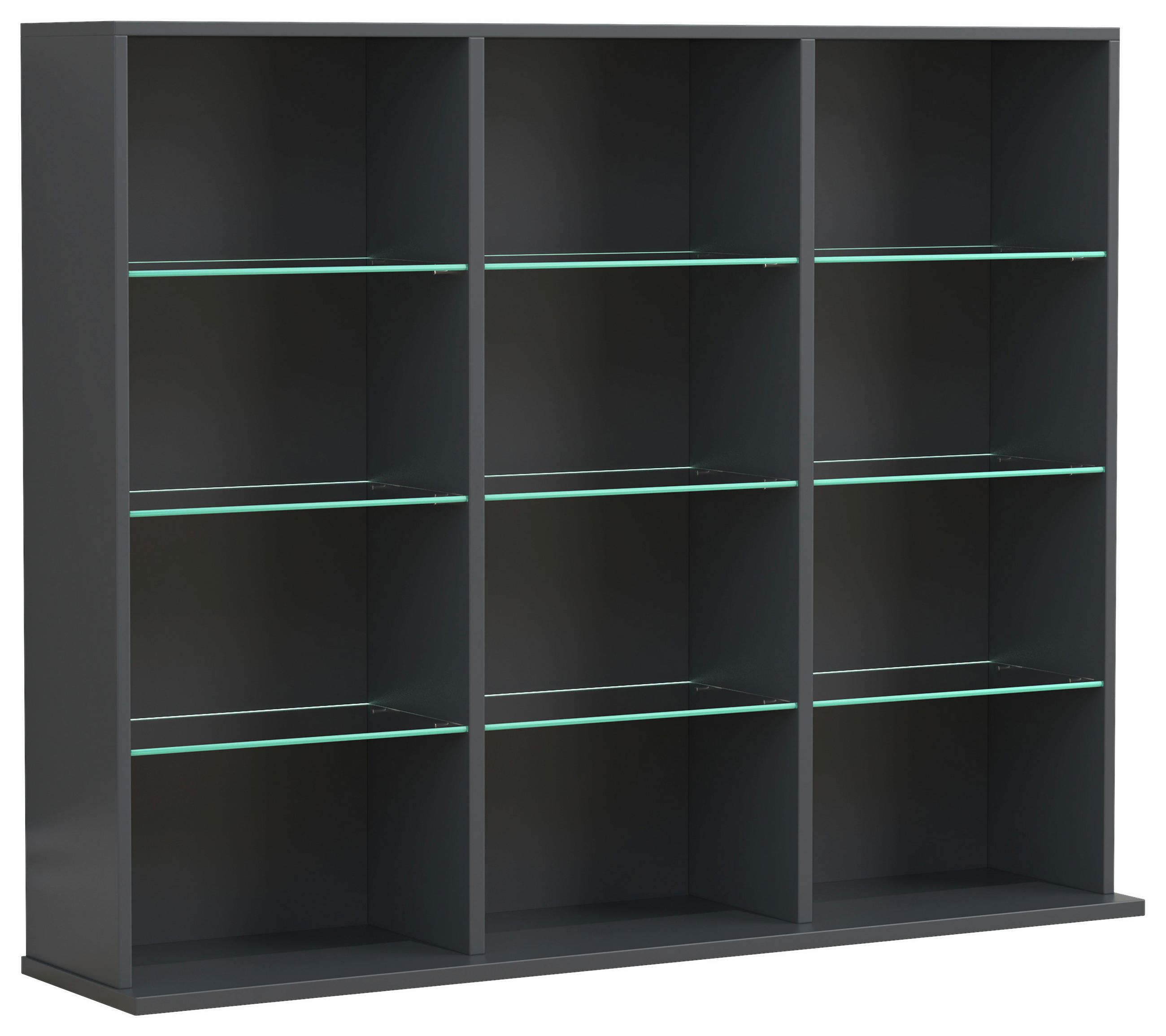 REGAL Anthrazit  - Anthrazit, Design, Glas/Holzwerkstoff (102/82/23cm) - MID.YOU