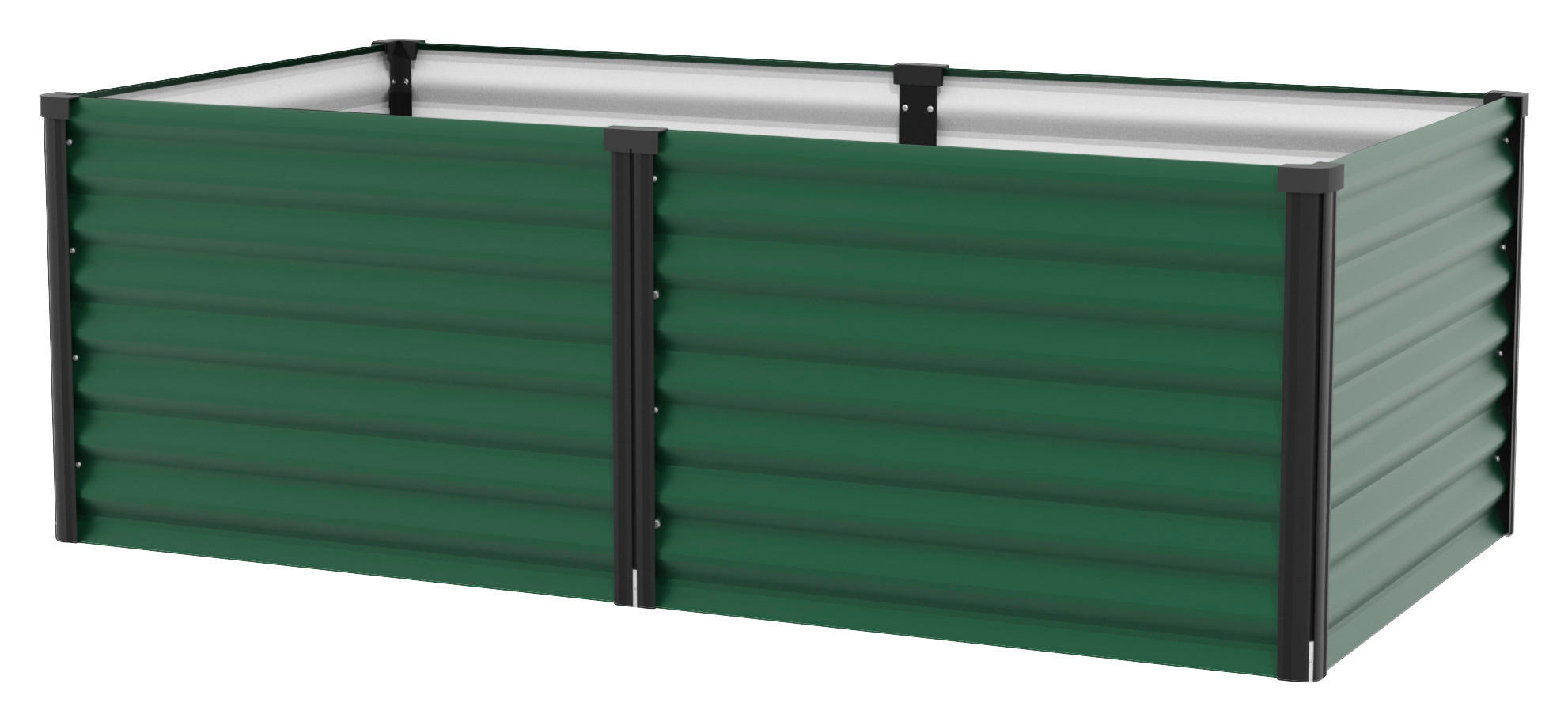 Hochbeet Stahl Linus 96,2x63x187,7 cm Dunkelgrün