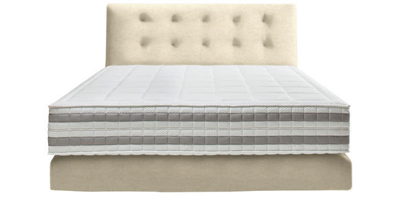 BOXSPRINGBETT 160/200 cm in Beige - Beige, KONVENTIONELL, Holz/Textil (160/200cm) - Dieter Knoll