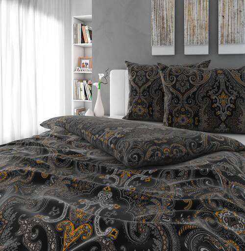 BETTWÄSCHESET Satin 200/210 cm  65 cm/100 cm  - Anthrazit, Konventionell, Textil (200/210cm) - Esposa