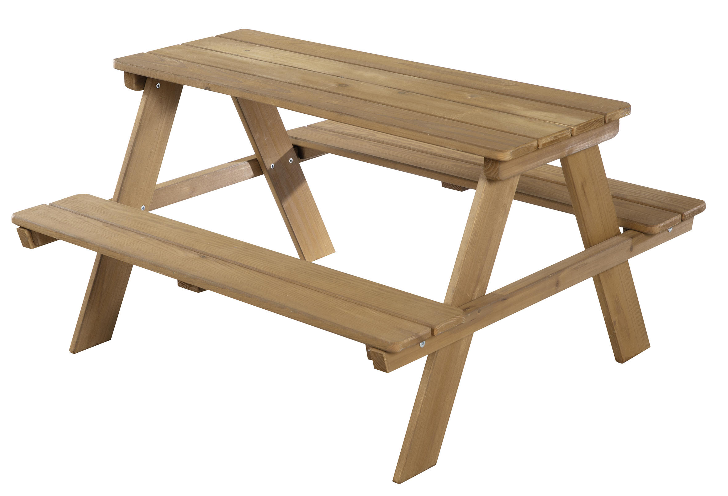KINDER-GARTENSET Holz  - Teakfarben, Basics, Holz (89/50/84,5cm) - Roba