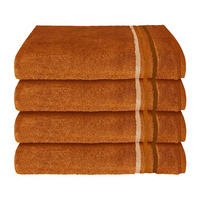 HANDTUCHSET Terracotta 4-teilig  - Terracotta, Basics, Textil (50/100cm)