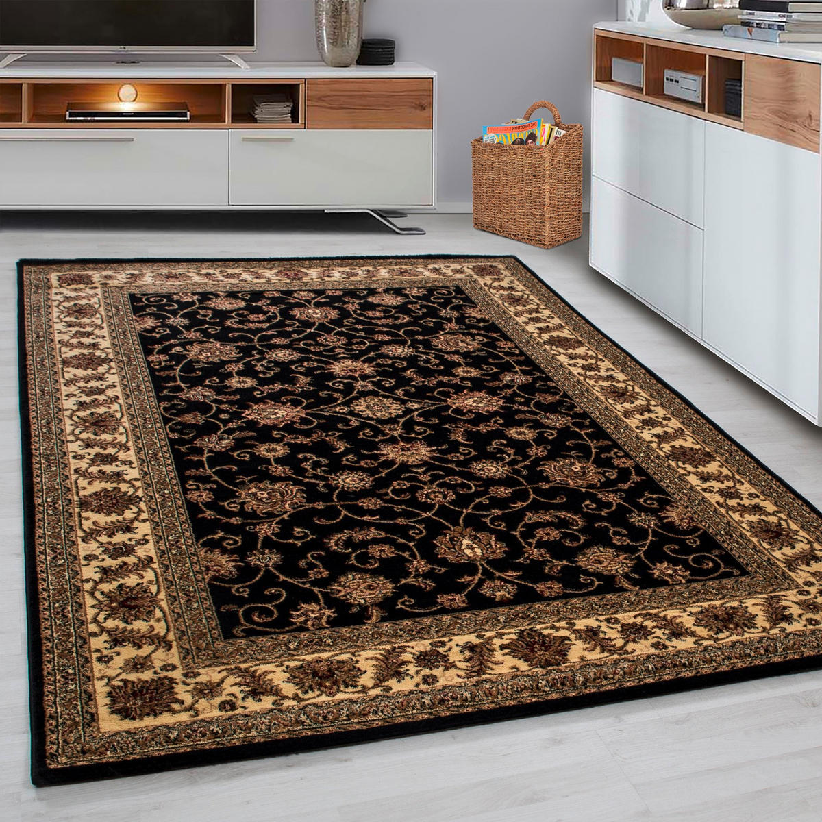 TKANI TEPIH 160/230 cm   crna  Marrakesh  - crna, Konvencionalno, tekstil (160/230cm)