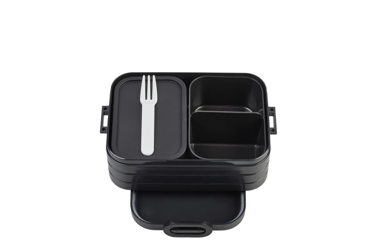SVAČINOVÝ BOX - černá, Konvenční, plast (18,5/12/6,5cm) - Mepal