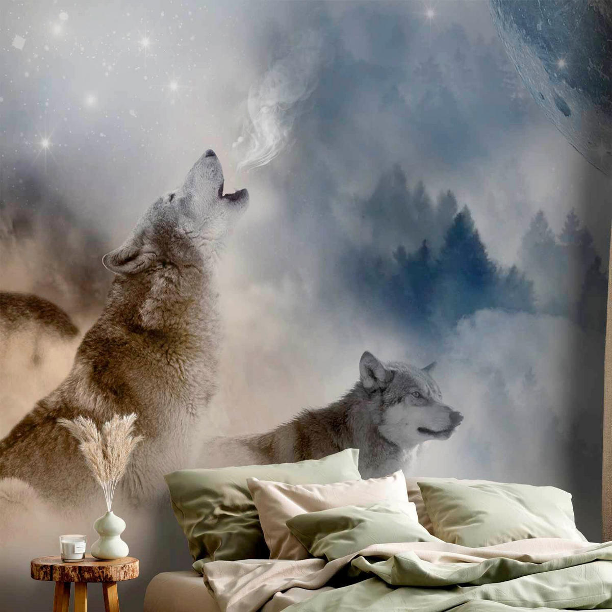 FOTOTAPETE  - Pastellblau/Grau, LIFESTYLE, Textil (250/175cm) - artgeist