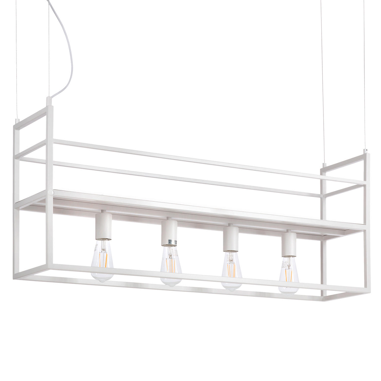 Thumbnail - Xxxl Hängeleuchte 5054 Jeffer, Weiß Hochglanz, Metall, rund,rund, 20x160x100 cm, Eec, ohne Chemie, Lampen & Leuchten, In...