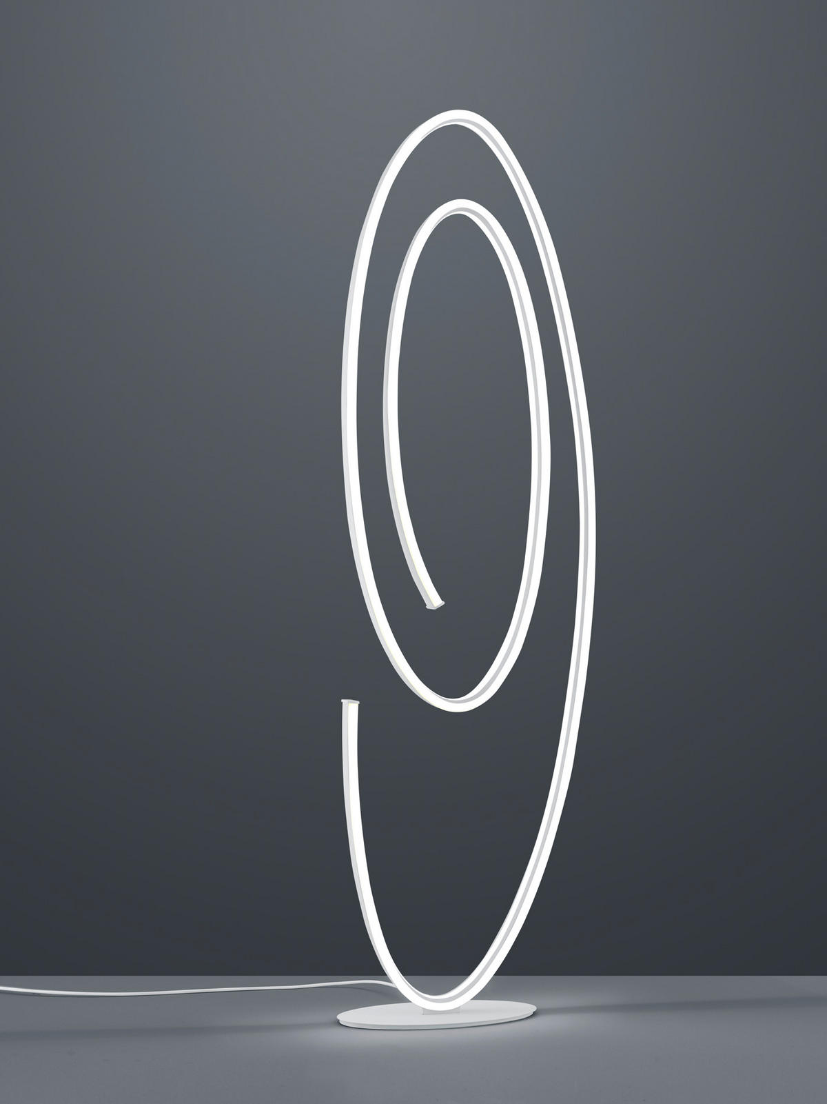 LED-STEHLEUCHTE  50,00/175,0/22,00 cm   - Weiß, Design, Kunststoff/Metall (50,00/175,0/22,00cm) - Cinque