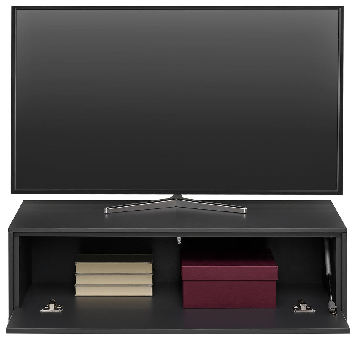 TV-ELEMENT Graphitfarben  90,9/26/40 cm  - Graphitfarben, Design, Holzwerkstoff (90,9/26/40cm) - home24