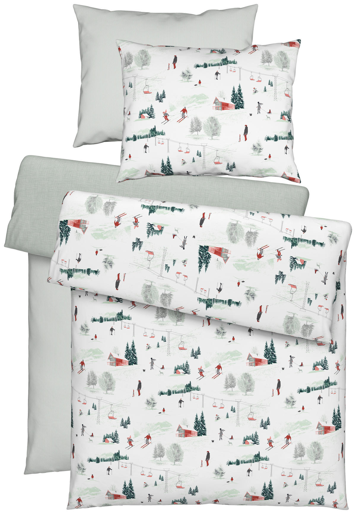 POSTEĽNÁ BIELIZEŇ, flanel, viacfarebná, 140/200 cm - viacfarebná, Konventionell, textil (140/200cm) - Esposa