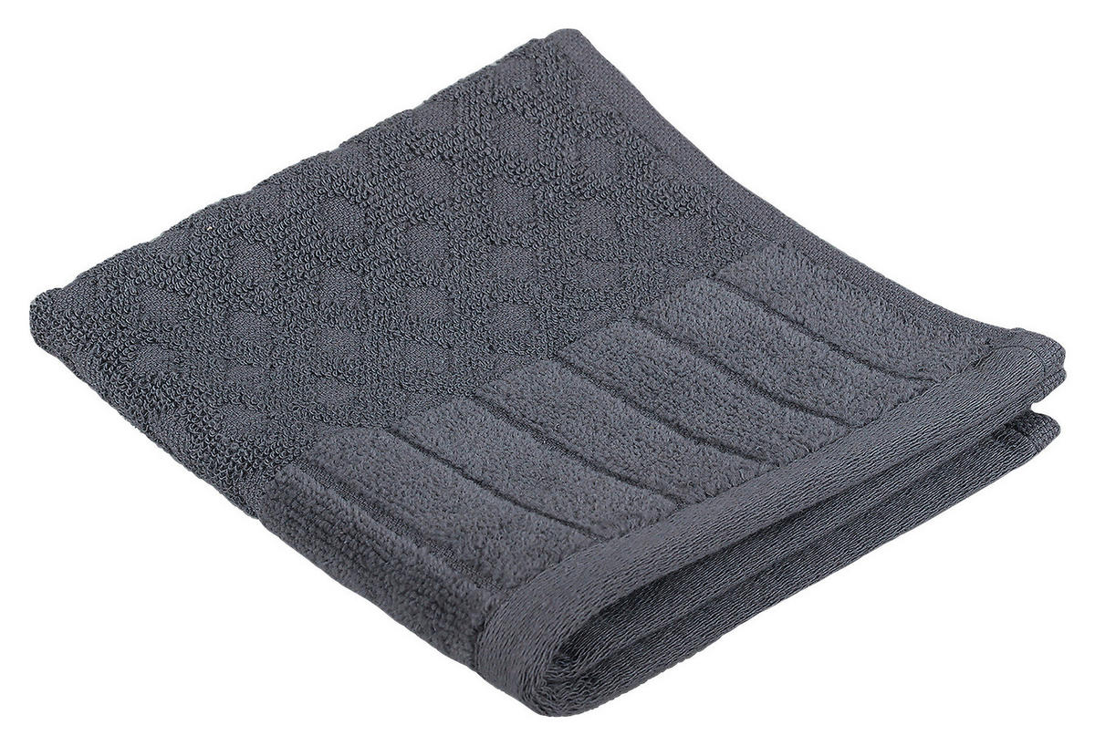 SEIFTUCH Anthrazit 30/30 cm  - Anthrazit, Basics, Textil (30/30cm) - Dieter Knoll