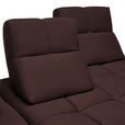 ECKSOFA in Struktur Terracotta  233/313 cm  - Terracotta/Schwarz, Design, Kunststoff/Textil (233/313cm) - Emilio Belluti
