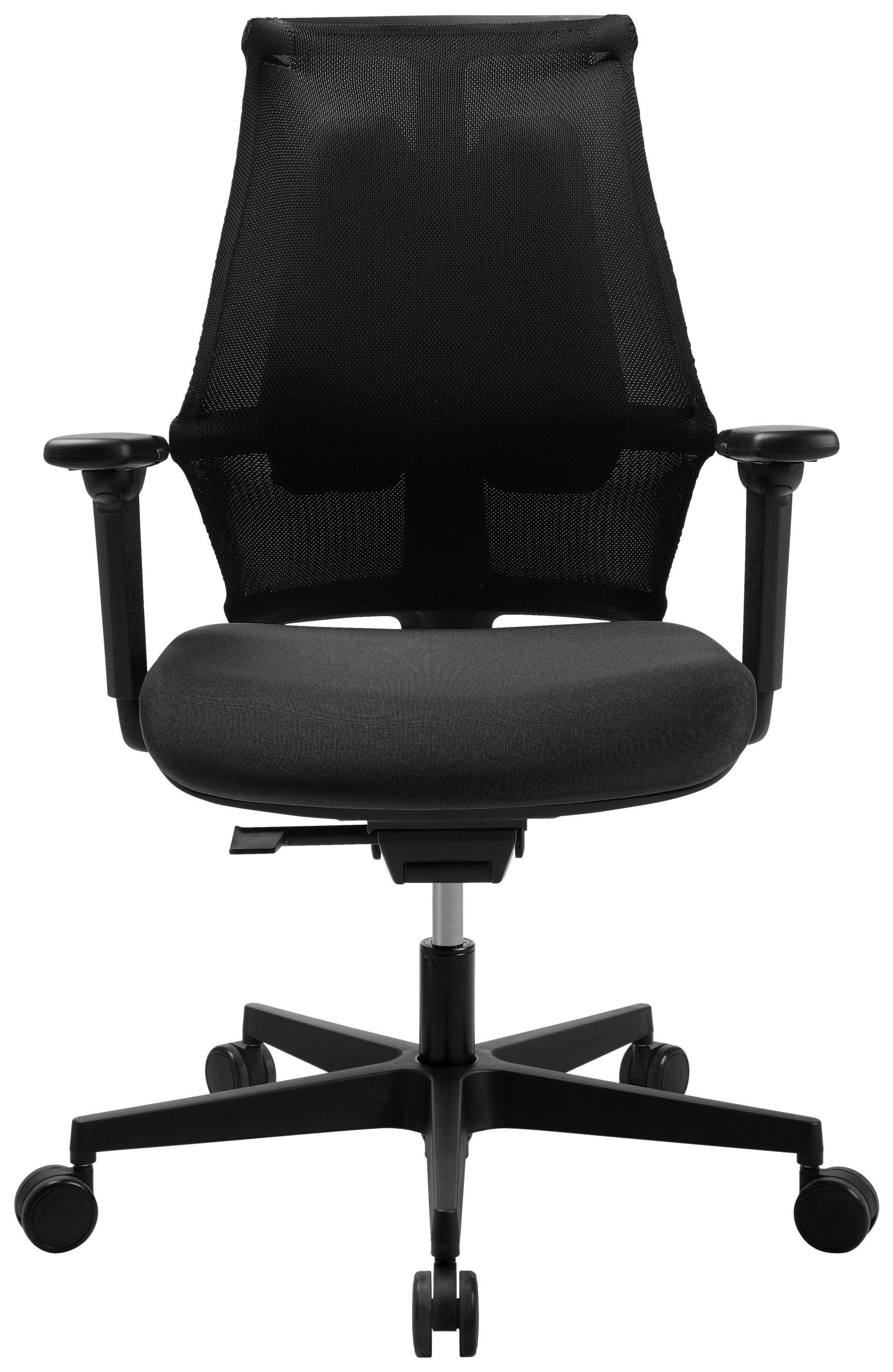 DREHSTUHL Flachgewebe Schwarz  - Schwarz, MODERN, Kunststoff/Textil (47/100-112/45-51cm) - Topstar