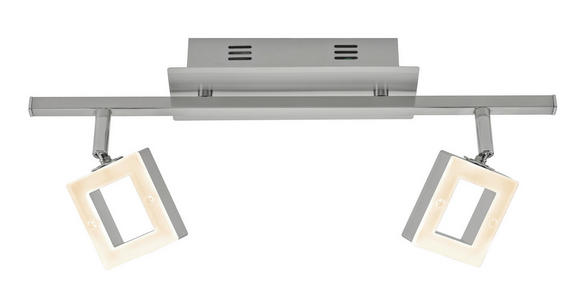 LED-STRAHLER 44,5/8/19 cm - Alufarben/Nickelfarben, Basics, Kunststoff/Metall (44,5/8/19cm) - Novel