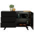 KOMODA SIDEBOARD - černá/barvy dubu, Design, kov/kompozitní dřevo (120/75/41,5cm) - Carryhome KOMODA SIDEBOARD - černá/barvy dubu, Design, kov/kompozitní dřevo (120/75/41,5cm) - Carryhome