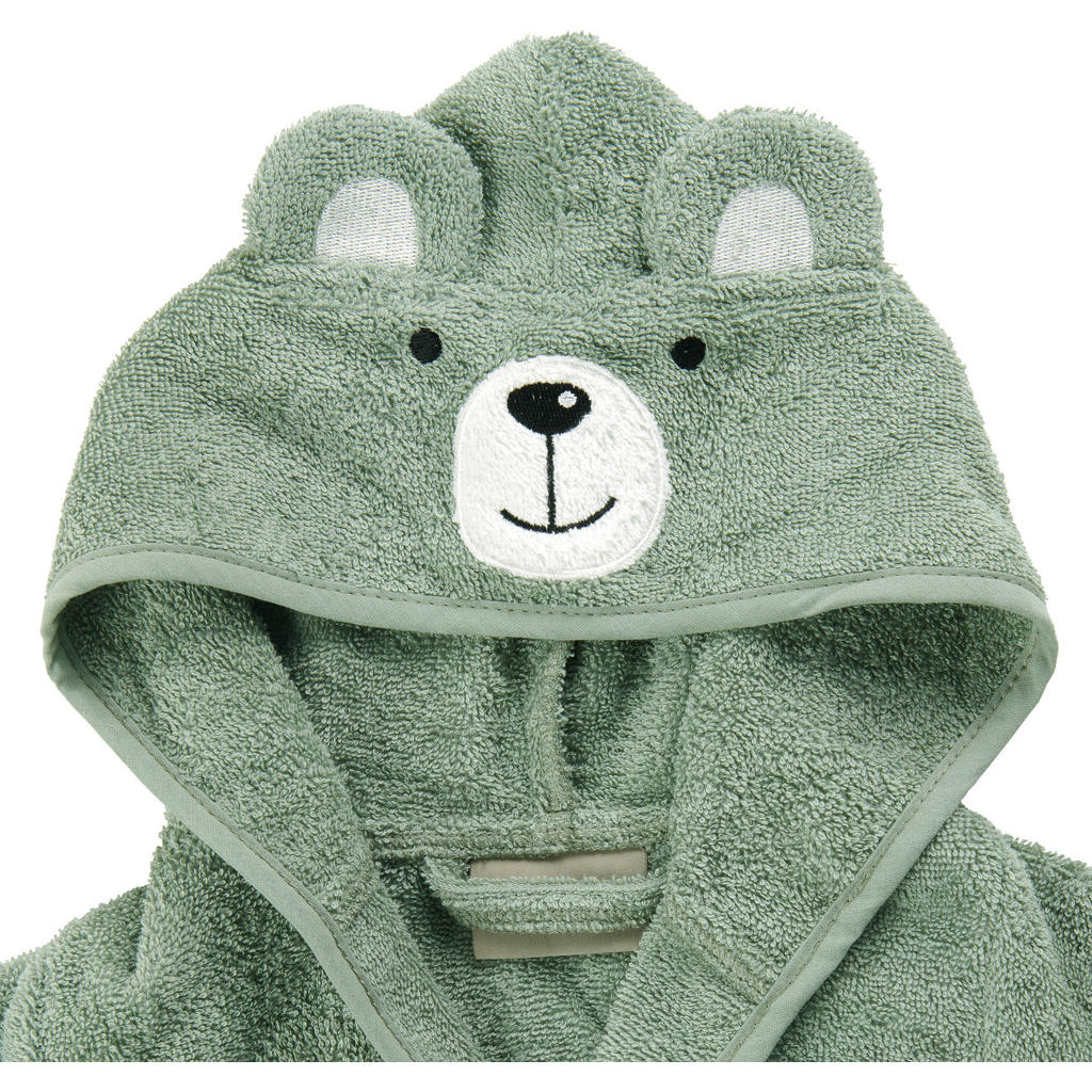 Thumbnail - Avelia Kinderbademantel, Mintgrün, Textil, Bär, Gr. 0-3, ISO 9001, Gots, AZO-frei, Oeko-Tex® Standard 100, Global Recycl...