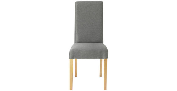 STUHL Webstoff Graphitfarben - Buchefarben/Graphitfarben, KONVENTIONELL, Holz (42/95/57cm) - Carryhome
