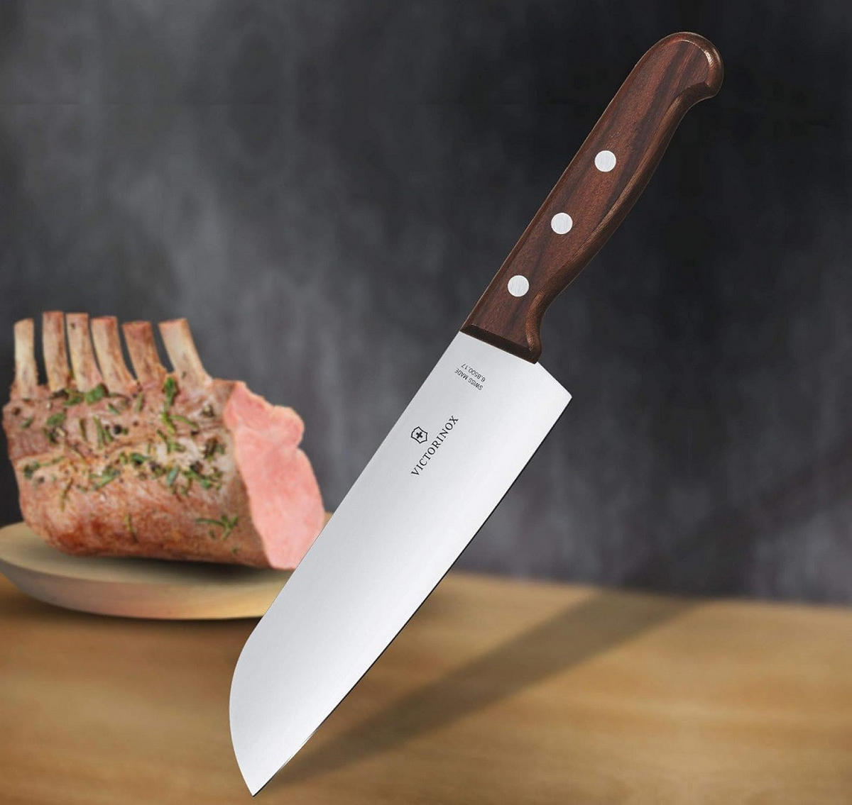 SANTOKUMESSER  - Edelstahlfarben/Ahornfarben, Basics, Holz/Metall - Victorinox