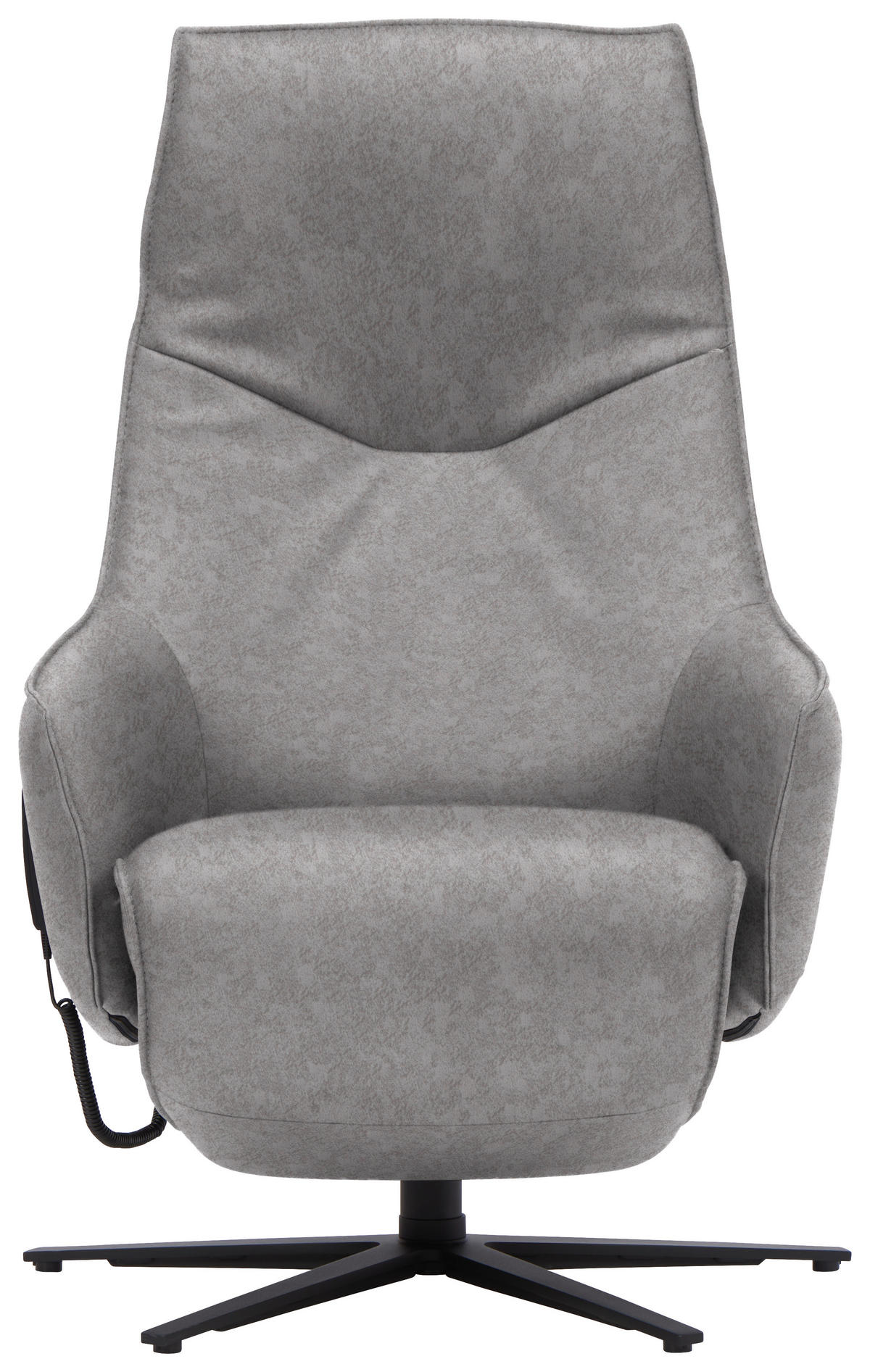 RELAXSESSEL in Leder Hellgrau  - Anthrazit/Hellgrau, Design, Leder/Metall (70/85/112cm) - Himolla Komfortklass