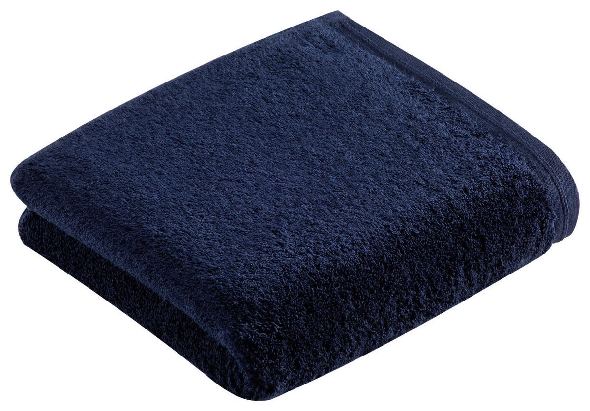 HANDTUCH 110/60 cm Vegan Life NOS Vossen Wäsche Blau  - Blau, Basics, Textil (110/60cm) - Vossen