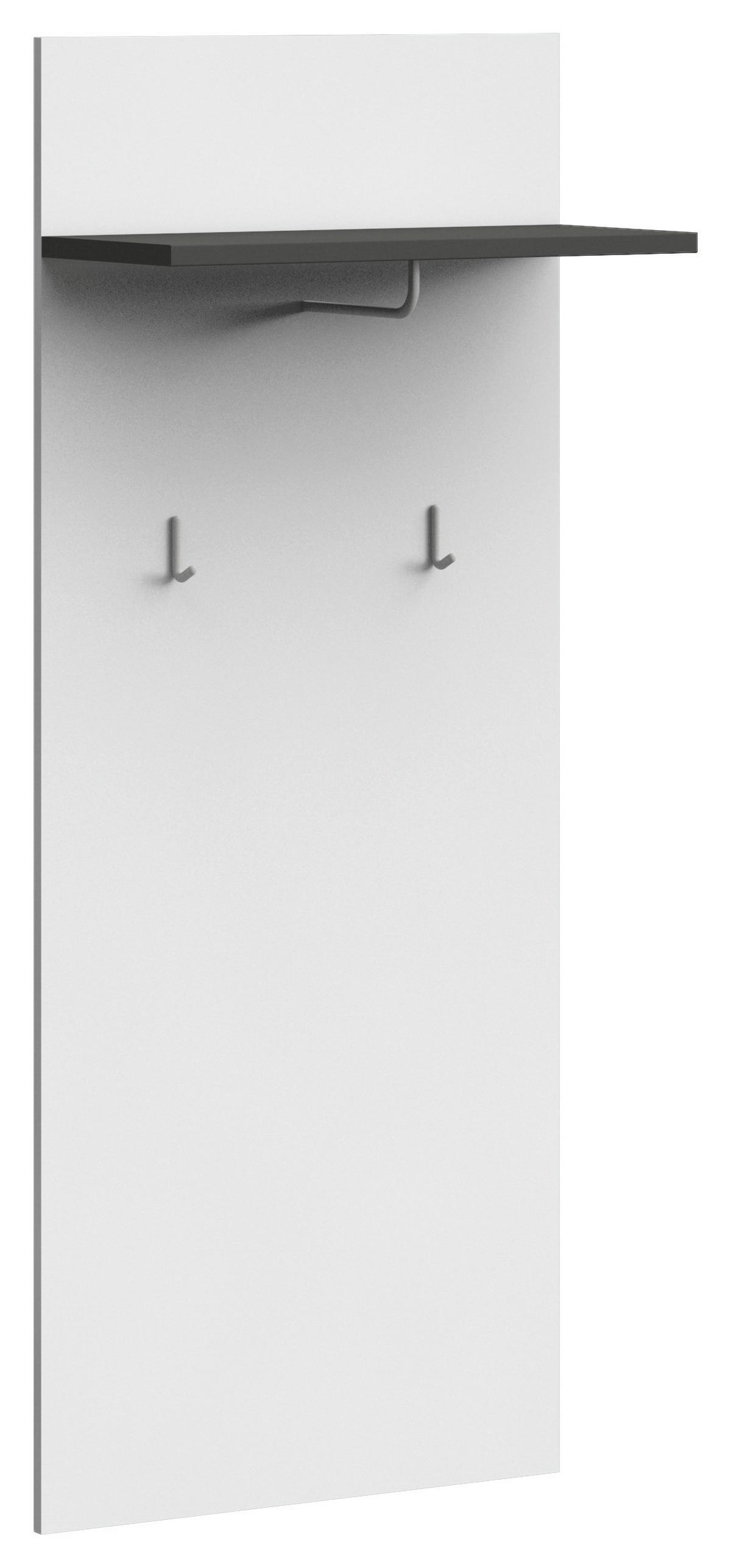 GARDEROBE 3-teilig  in 193,5/206,6/41,6 cm  - Graphitfarben/Weiß, Design, Holzwerkstoff (193,5/206,6/41,6cm) - Xora