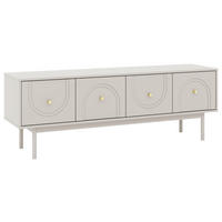 LOWBOARD Vilama  in 154/53,5/39 cm  - Kaschmir/Goldfarben, Design, Holzwerkstoff/Metall (154/53,5/39cm) - Xora