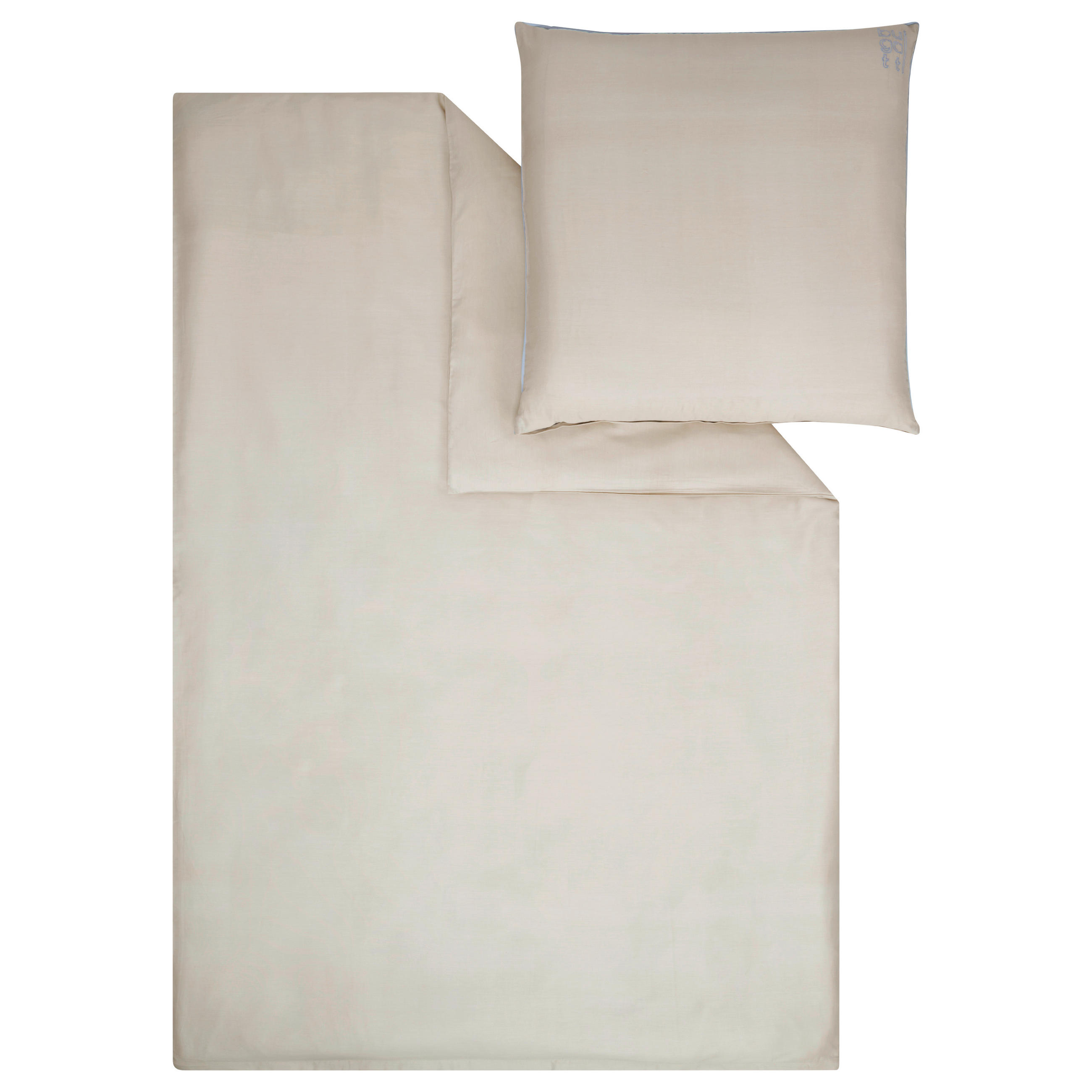 BETTWÄSCHE Makosatin 135/200 cm  - Creme, Basics, Textil (135/200cm) - Bugatti