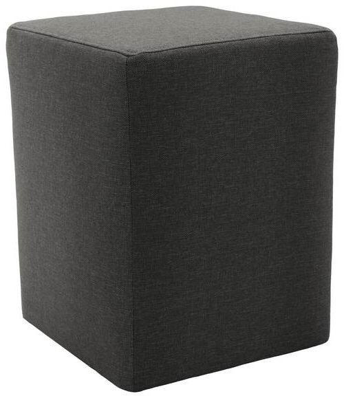HOCKER Webstoff Anthrazit  - Anthrazit/Silberfarben, Design, Kunststoff/Textil (38/47/38cm) - LOOKS by W.Joop