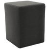 HOCKER Webstoff Anthrazit  - Anthrazit/Silberfarben, Design, Kunststoff/Textil (38/47/38cm) - LOOKS by W.Joop