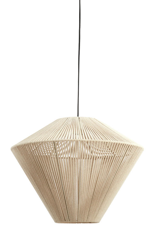 HÄNGELEUCHTE Felida 53/37 cm   - Creme, Basics, Textil/Metall (53/37cm) - Light & Living