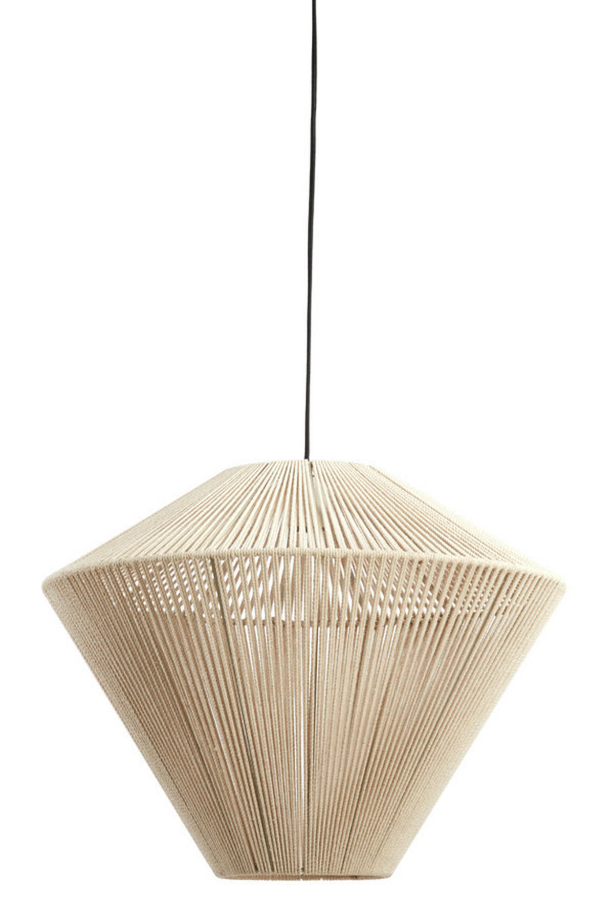 HÄNGELEUCHTE Felida 53/37 cm   - Creme, Basics, Textil/Metall (53/37cm) - Light & Living