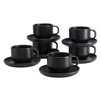 CSÉSZEKÉSZLET     - fekete, Basics, kerámia (240ml) - Creatable
