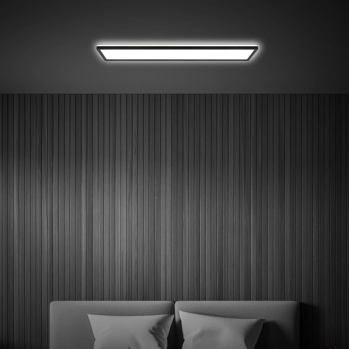 LED-PANEL  TAVA //4000 K// - črna, Basics, umetna masa (98/20/3cm)