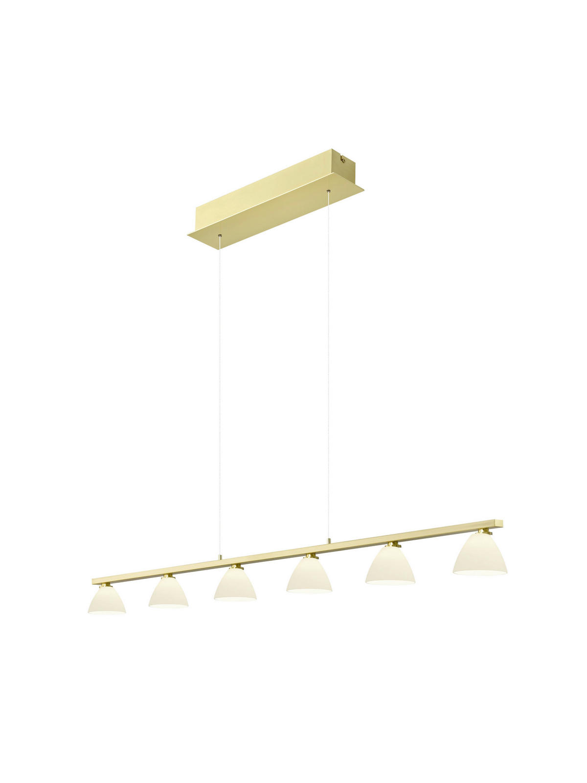 LED-HÄNGELEUCHTE 114/20/150 cm  - Messingfarben, Basics (114/20/150cm) - Hell