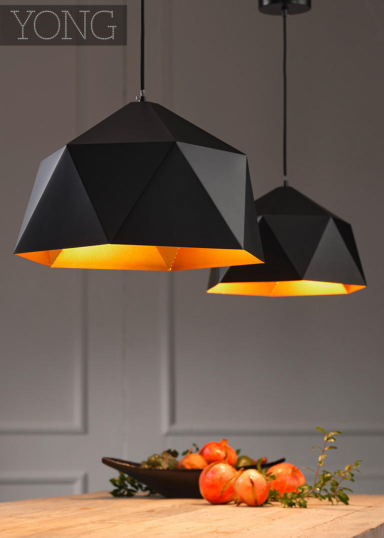 HÄNGELEUCHTE 46/120 cm   - Goldfarben/Schwarz, Design, Metall (46/120cm)