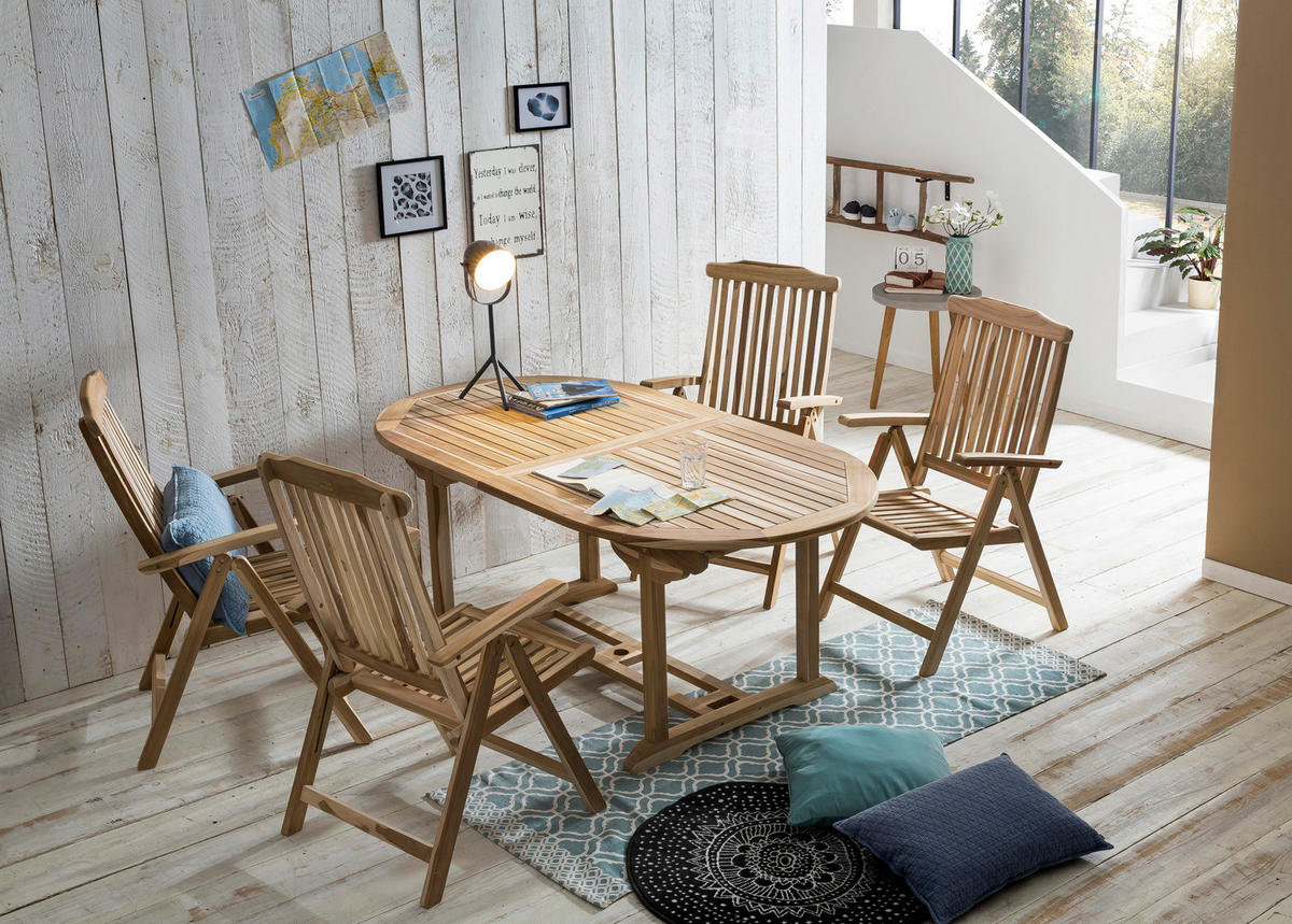 GARTENTISCH 120-170/120/75 cm  - Naturfarben, Natur, Holz (120-170/120/75cm) - Livetastic