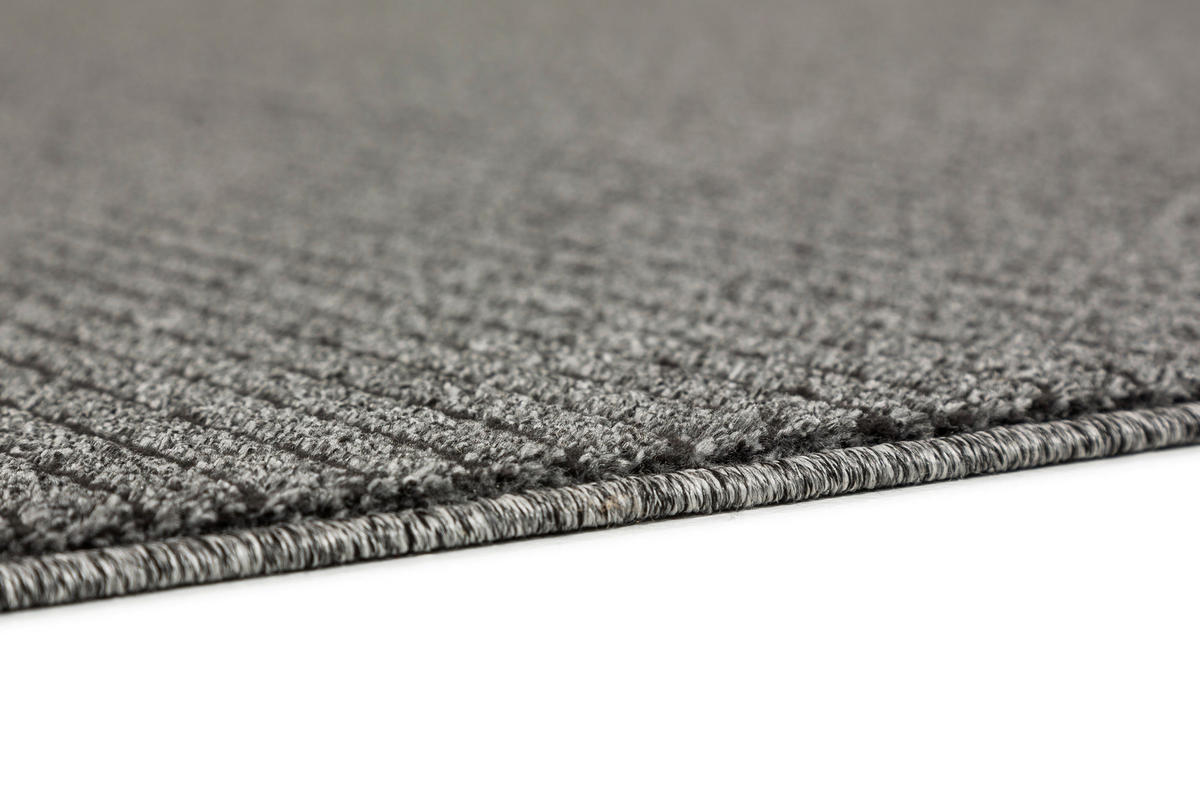 WEBTEPPICH 133/190 cm Pure Design Anthrazit  - Anthrazit, Basics, Textil (133/190cm) - Novel