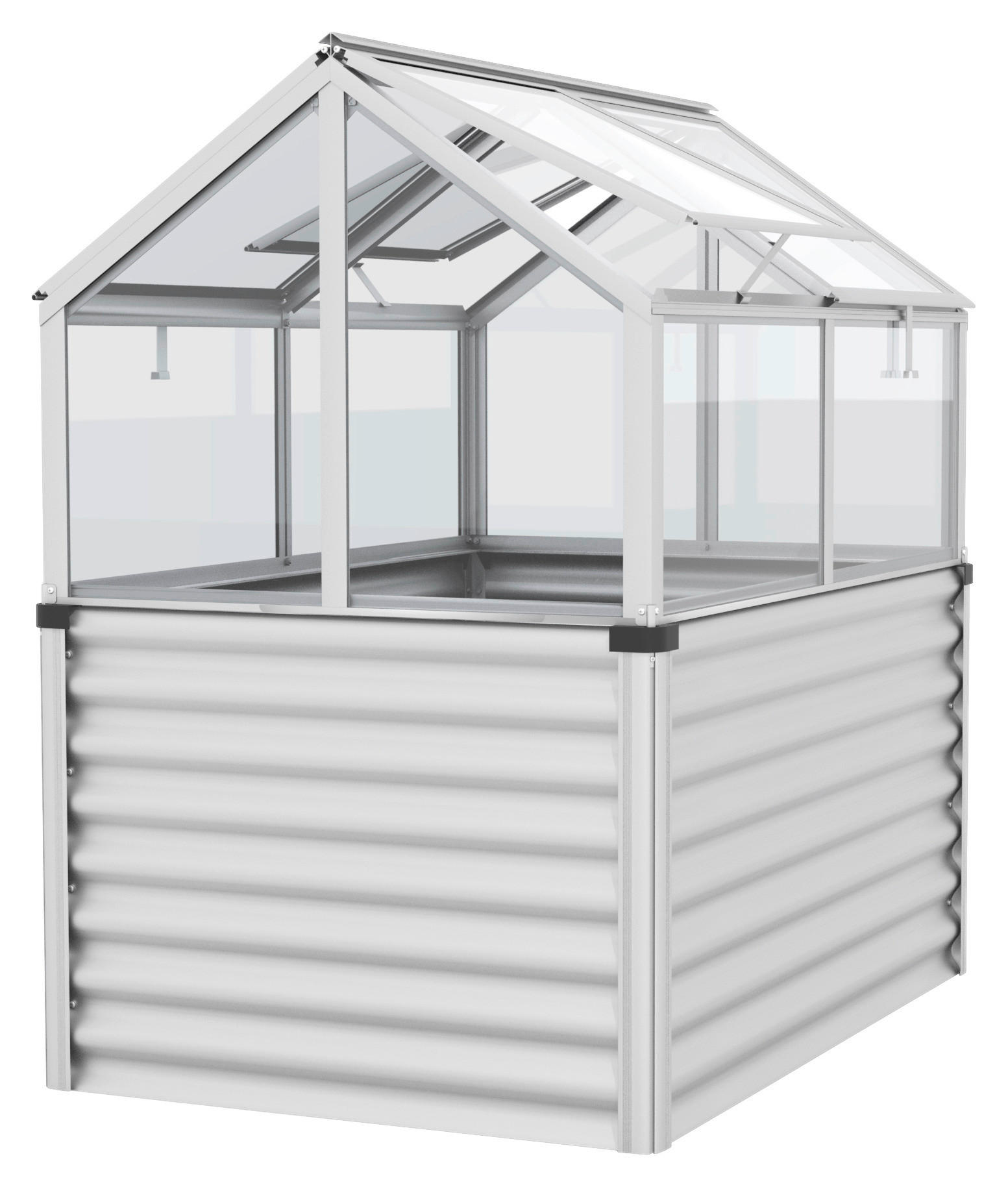 Hochbeet mit Frühbeetaufsatz Gamma Esg 89x134,5x126,7 cm