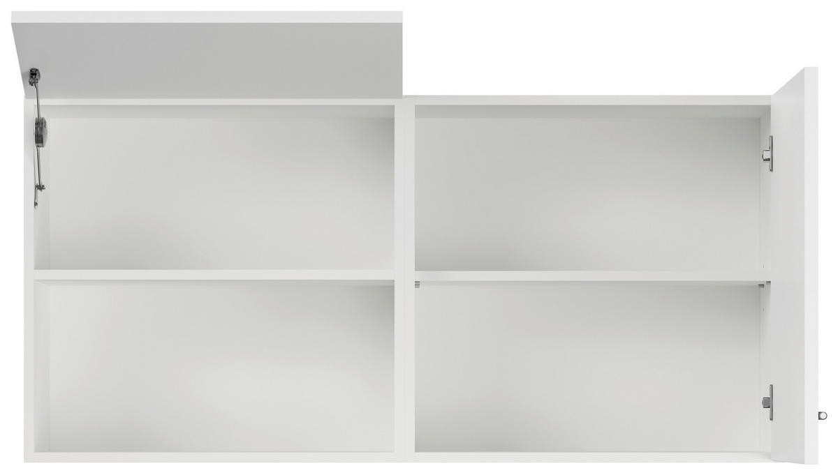KÜCHENOBERSCHRANK 120/57,9/35,6 cm  in Weiß  - Weiß, Basics, Holzwerkstoff (120/57,9/35,6cm) - Impuls
