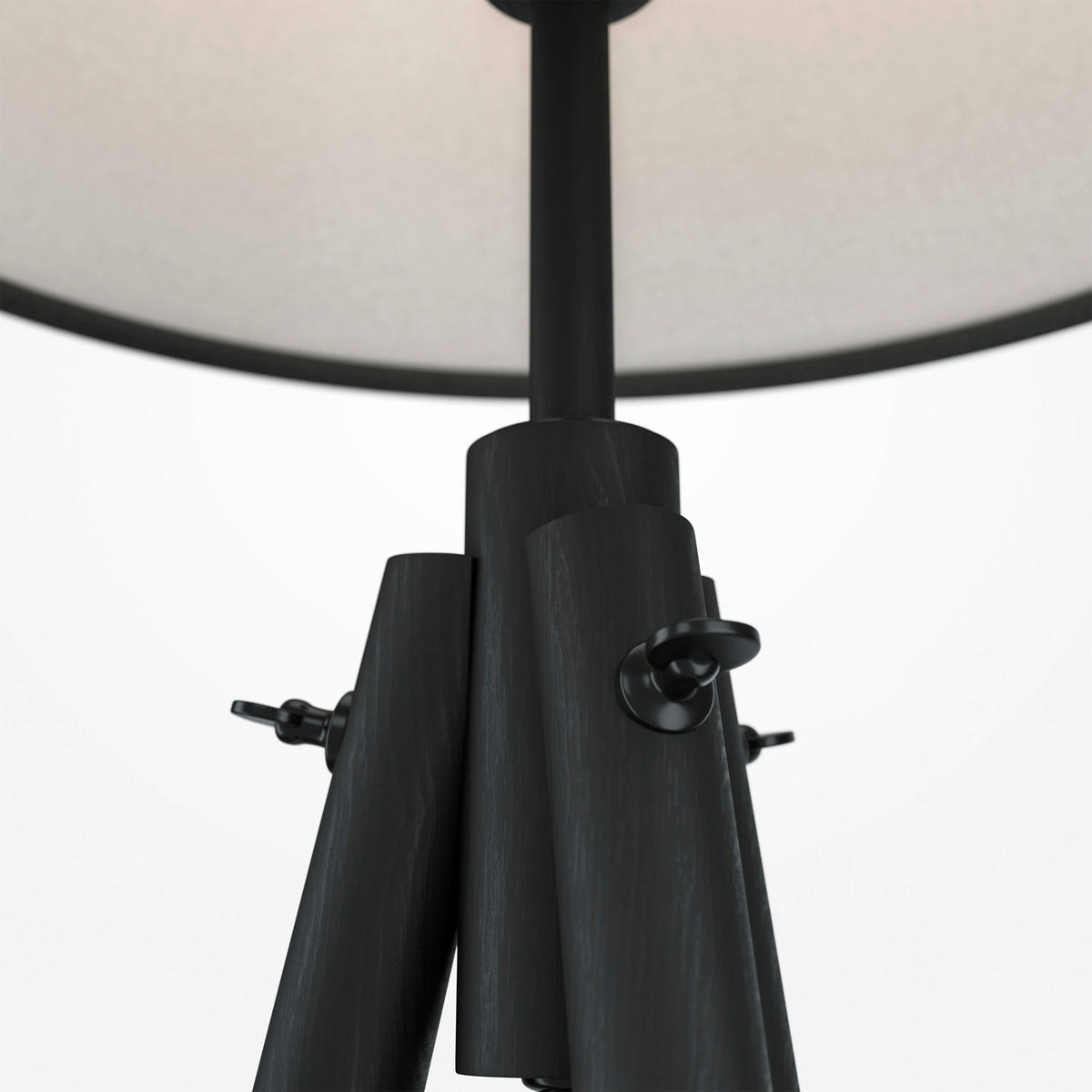 STEHLEUCHTE  44/164,2/60,7 cm   - Schwarz, Trend, Holz/Kunststoff (44/164,2/60,7cm) - MAYTONI