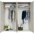 Drehtürenschrank in Grau, Weiß - Weiß/Grau, Lifestyle, Glas/Holzwerkstoff (205/209/60cm) - Hom`in Drehtürenschrank in Grau, Weiß - Weiß/Grau, Lifestyle, Glas/Holzwerkstoff (205/209/60cm) - Hom`in