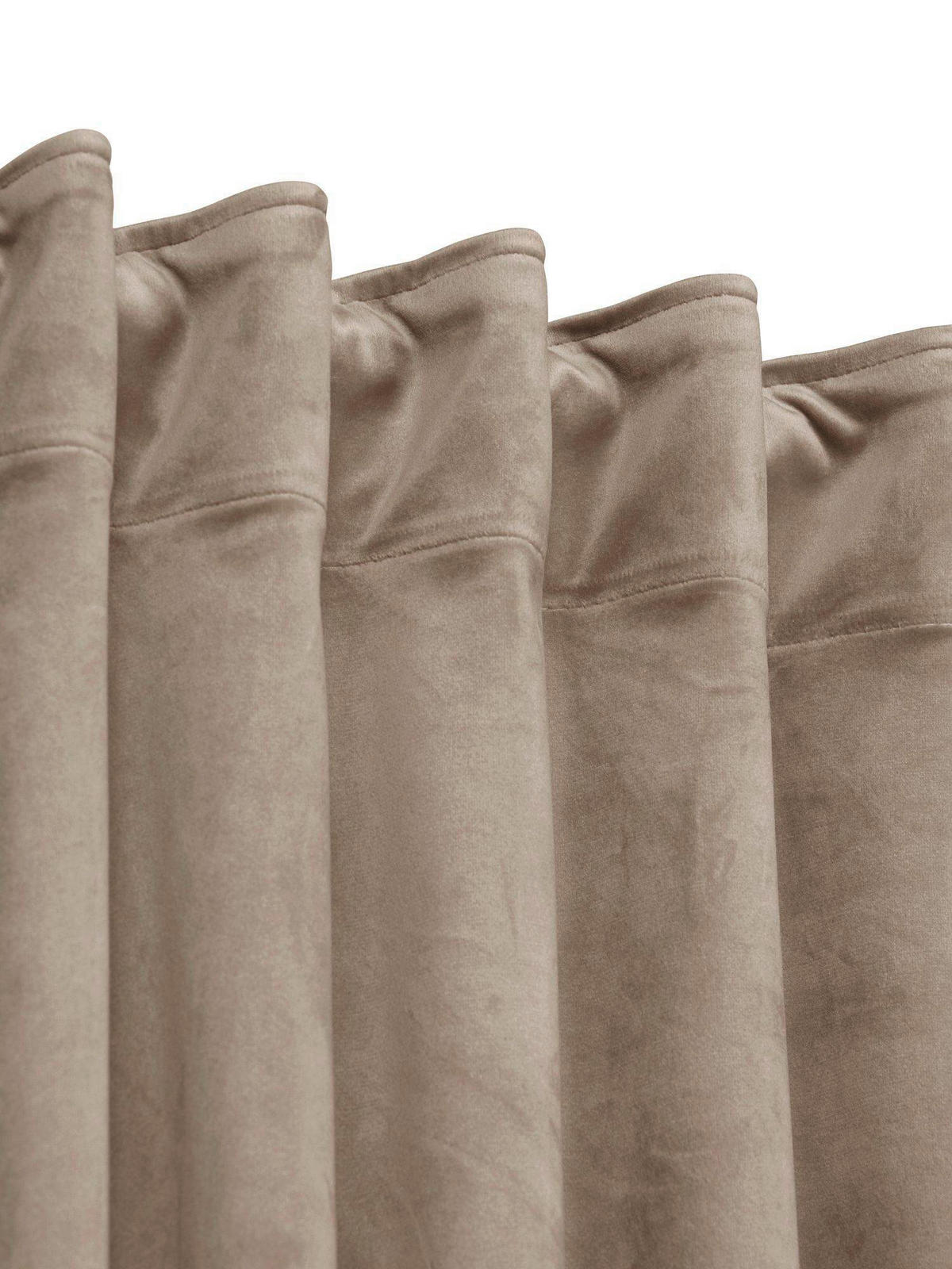 FERTIGVORHANG  black-out (lichtundurchlässig)   135/280 cm 2 Stück  - Taupe, Basics, Textil (135/280cm) - Svanefors