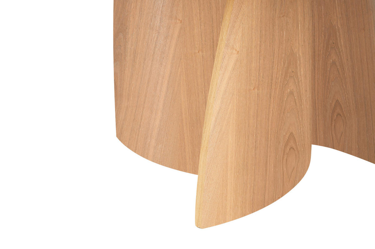 ESSTISCH Echtholz, Nachbildung  Holz, Holzwerkstoff rund Eichefarben  - Eichefarben, MODERN, Holz/Holzwerkstoff (120/75cm) - Livetastic