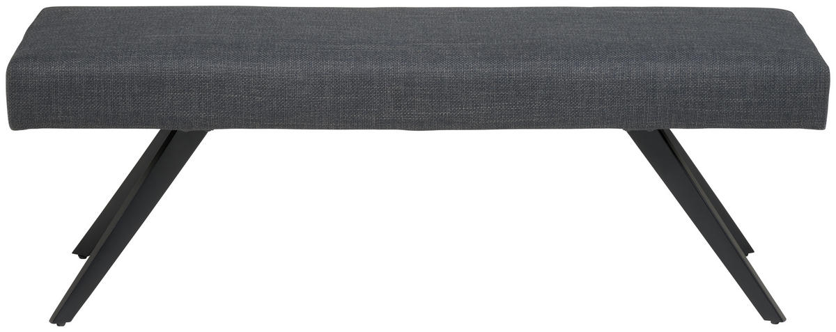 SITZBANK métal, textile gris foncé  - noir/gris foncé, Konventionell, métal/textile (140/49/47cm) - MID.YOU