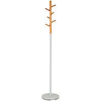 KLEIDERSTÄNDER in Weiss, Naturfarben  30/173 cm  - Weiss/Naturfarben, Design, Holz/Metall (30/173cm)