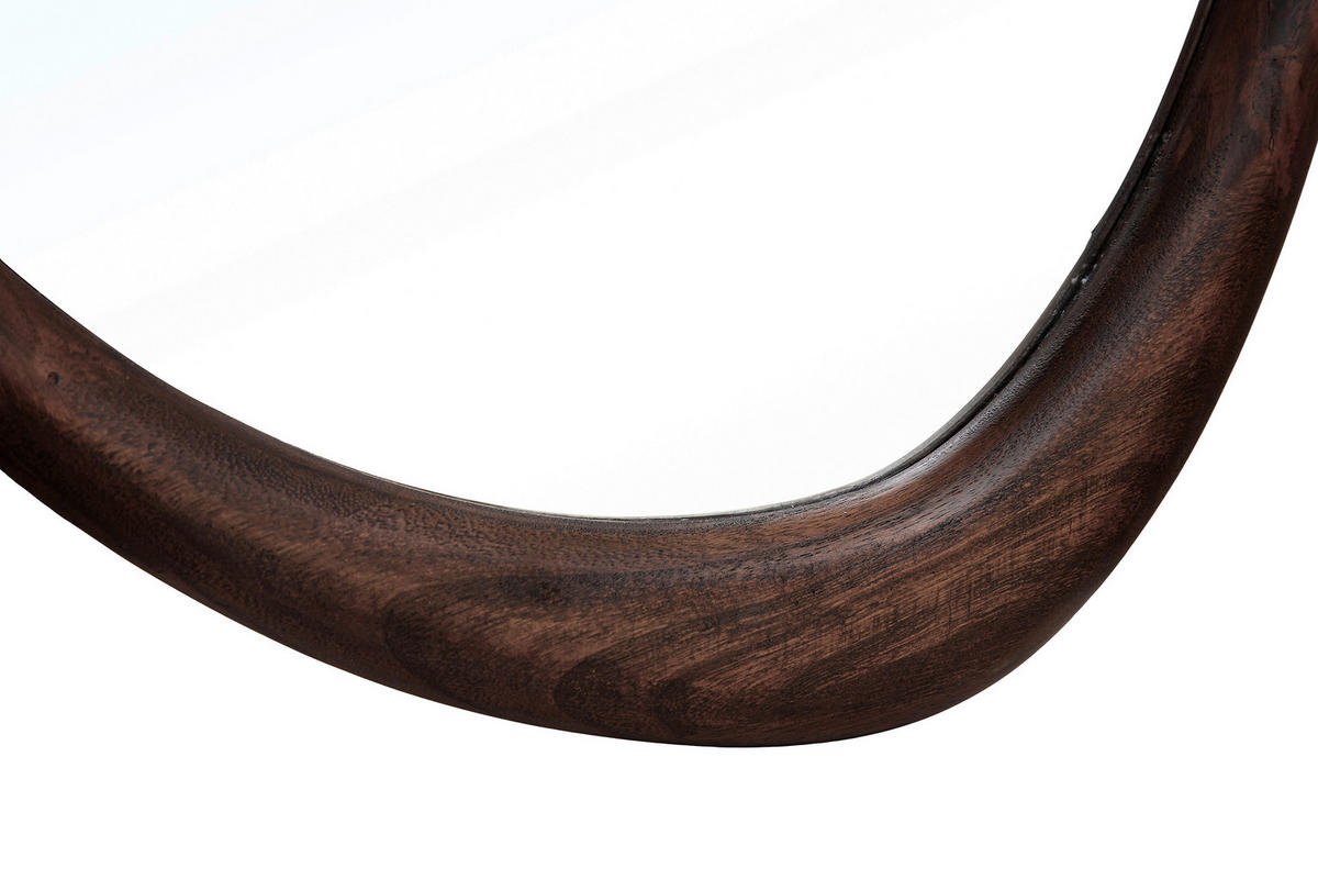 WANDSPIEGEL 40/70/2,3 cm    in oval  - Naturfarben, Basics, Glas/Holz (40/70/2,3cm) - MID.YOU