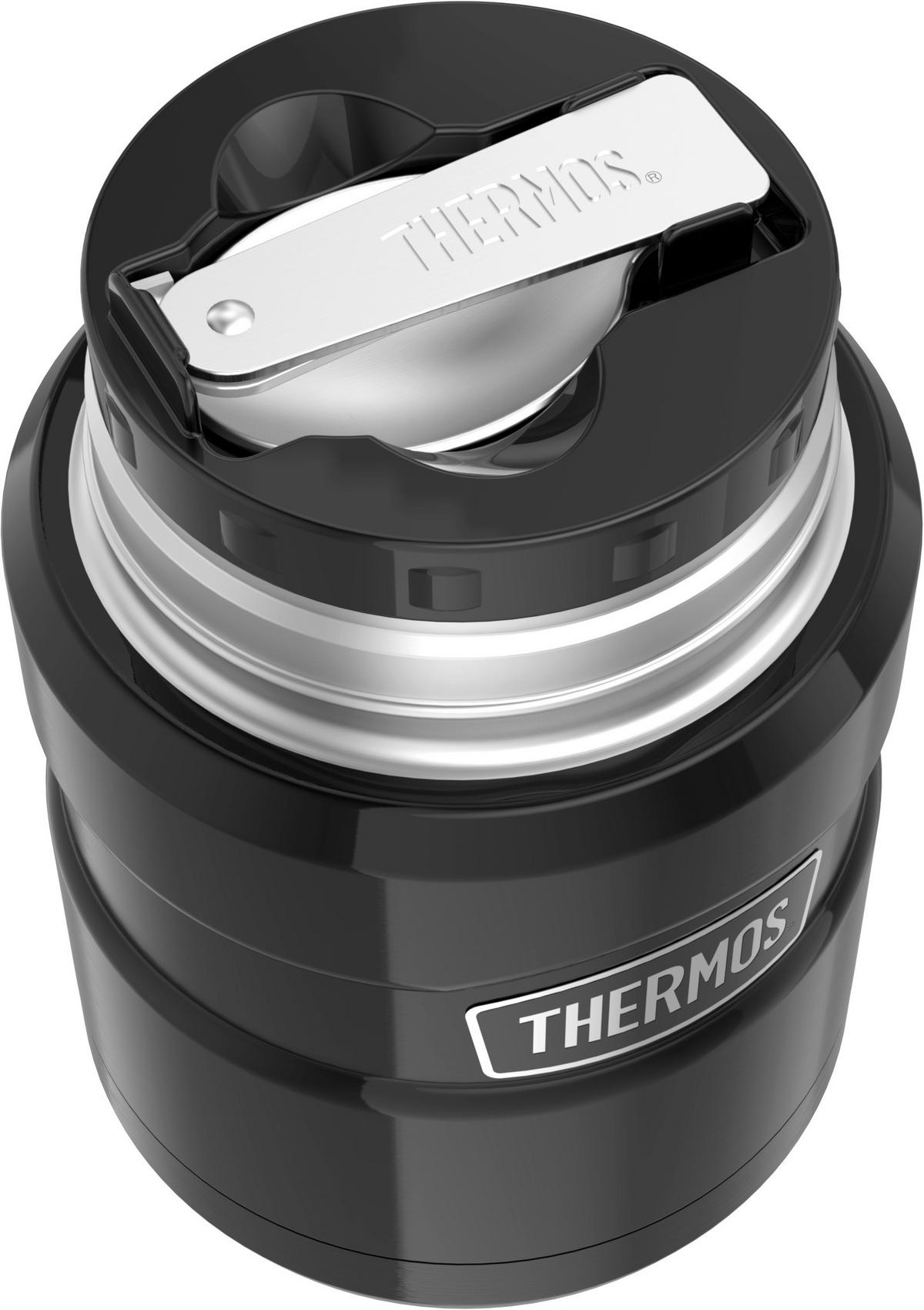ISOLIERSPEISEGEFÄSS Stainless King 0,47 L  - Schwarz Hochglanz, Metall (0,47l) - Thermos