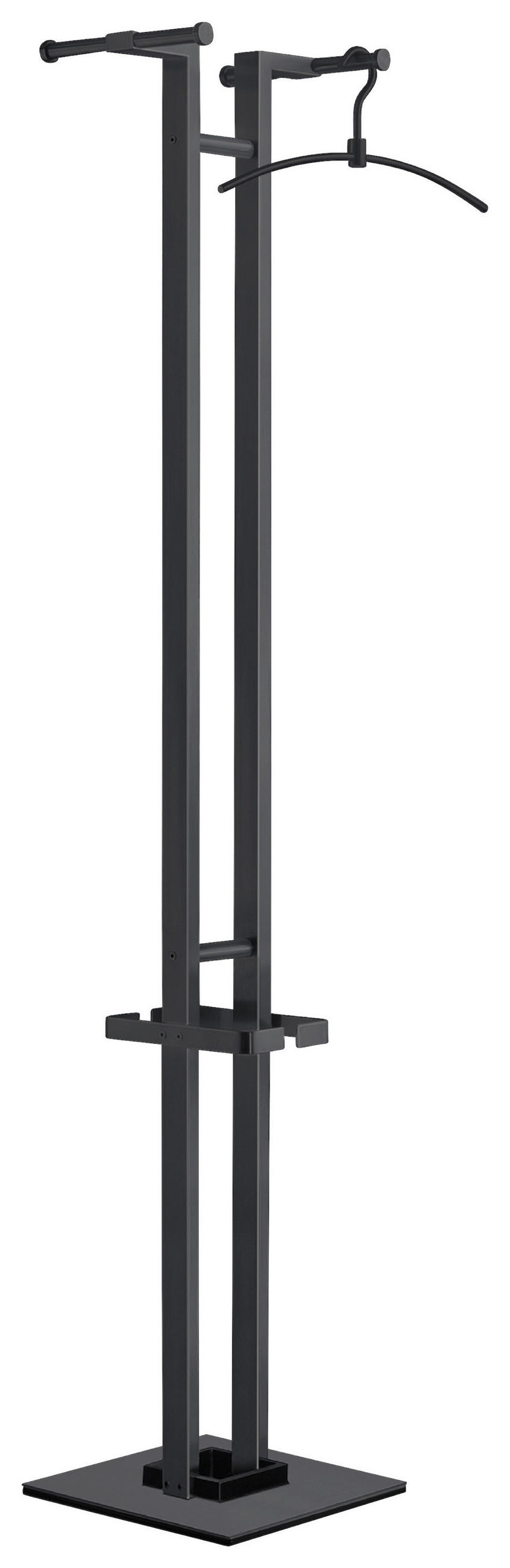 GARDEROBENSTÄNDER in Schwarz 32/165/32 cm   - Schwarz, MODERN, Metall (32/165/32cm) - Zack