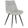 STUHL Leinenoptik Beige Pappel Sperrholz  - Beige/Schwarz, KONVENTIONELL, Holz/Textil (54/88/61,5cm) - MID.YOU