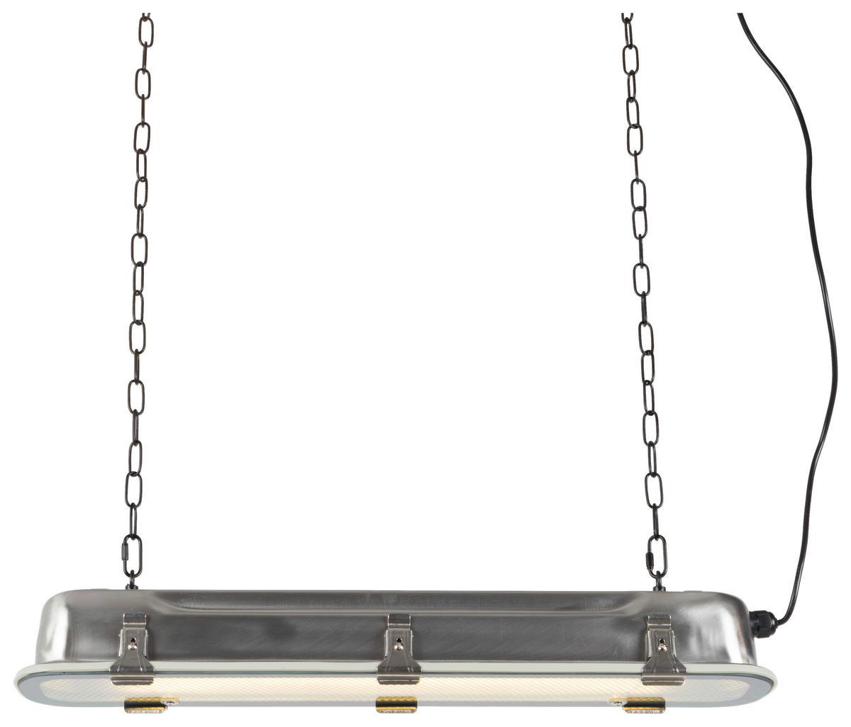 HÄNGELEUCHTE 70/190/14 cm  - Nickelfarben, Basics, Glas/Metall (70/190/14cm) - Zuiver