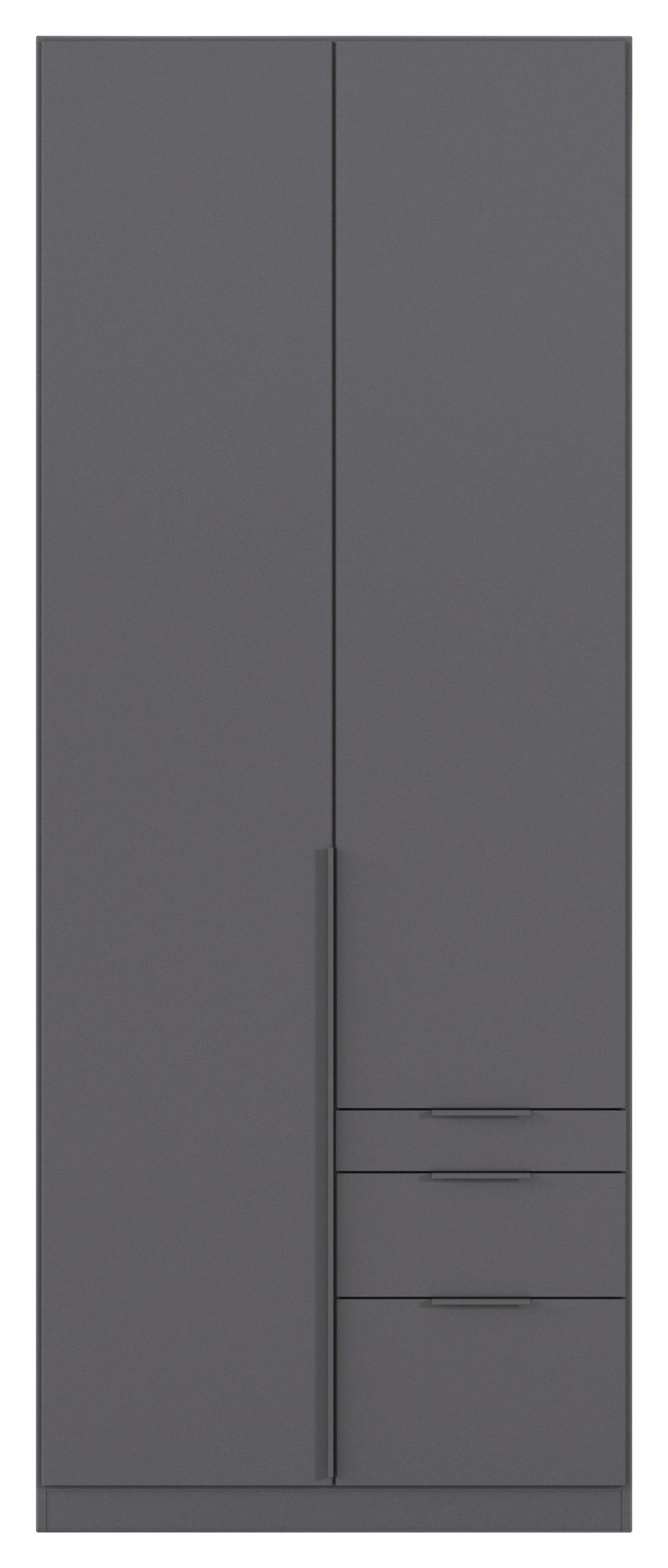 DREHTÜRENSCHRANK Grau  - Grau, Modern, Holzwerkstoff/Metall (91/229/54cm) - Rauch Möbel